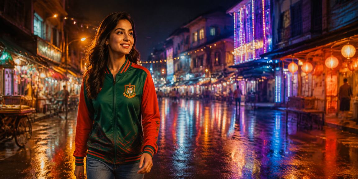 নারায়ণগঞ্জের নাইট মার্কেটে ক্রিকেট বেটিং পুরস্কার উদযাপন করছেন একজন খেলোয়াড়